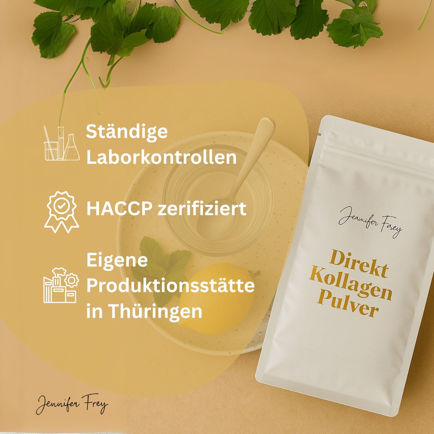 Direct Kollagen Hydrolisat Peptide Pulver - Original Kollagen CollMeCell 2000 Dalton
