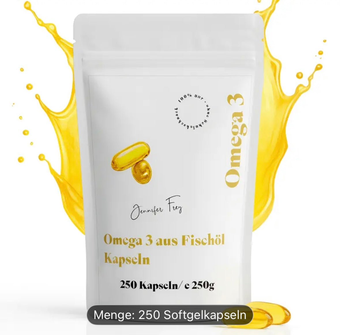 Omega 3 - 50/25 TG Hochdosierte Fischölkapseln - 250 Kapseln