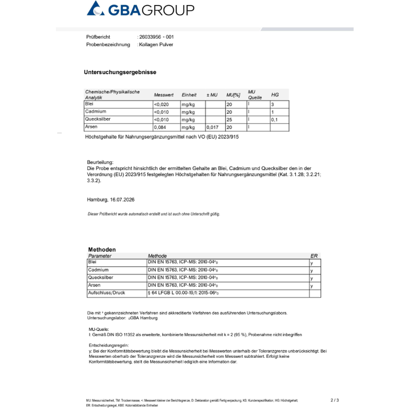 CollMeCell Direktes Kollagen-Hydrolysat-Peptidpulver Grass-Fed