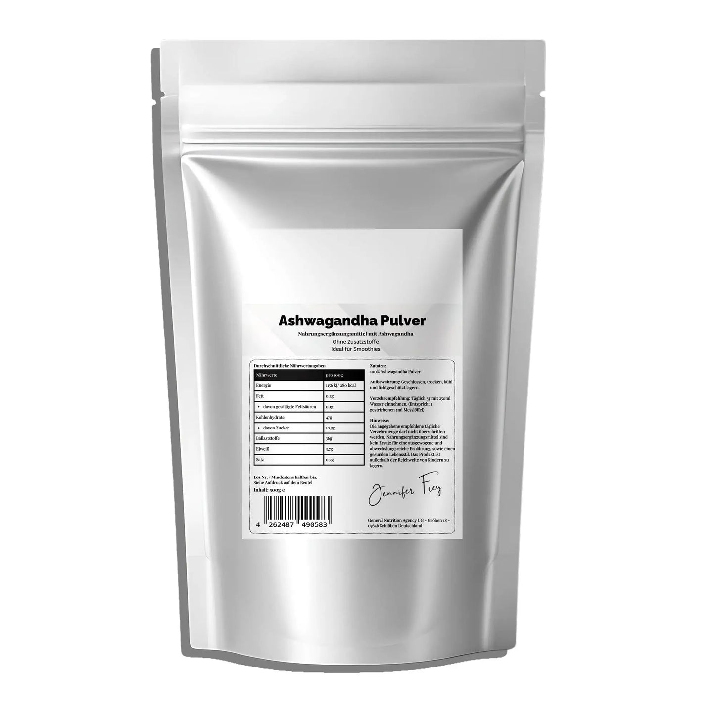 Ashwagandha Pulver - 500g Doypack