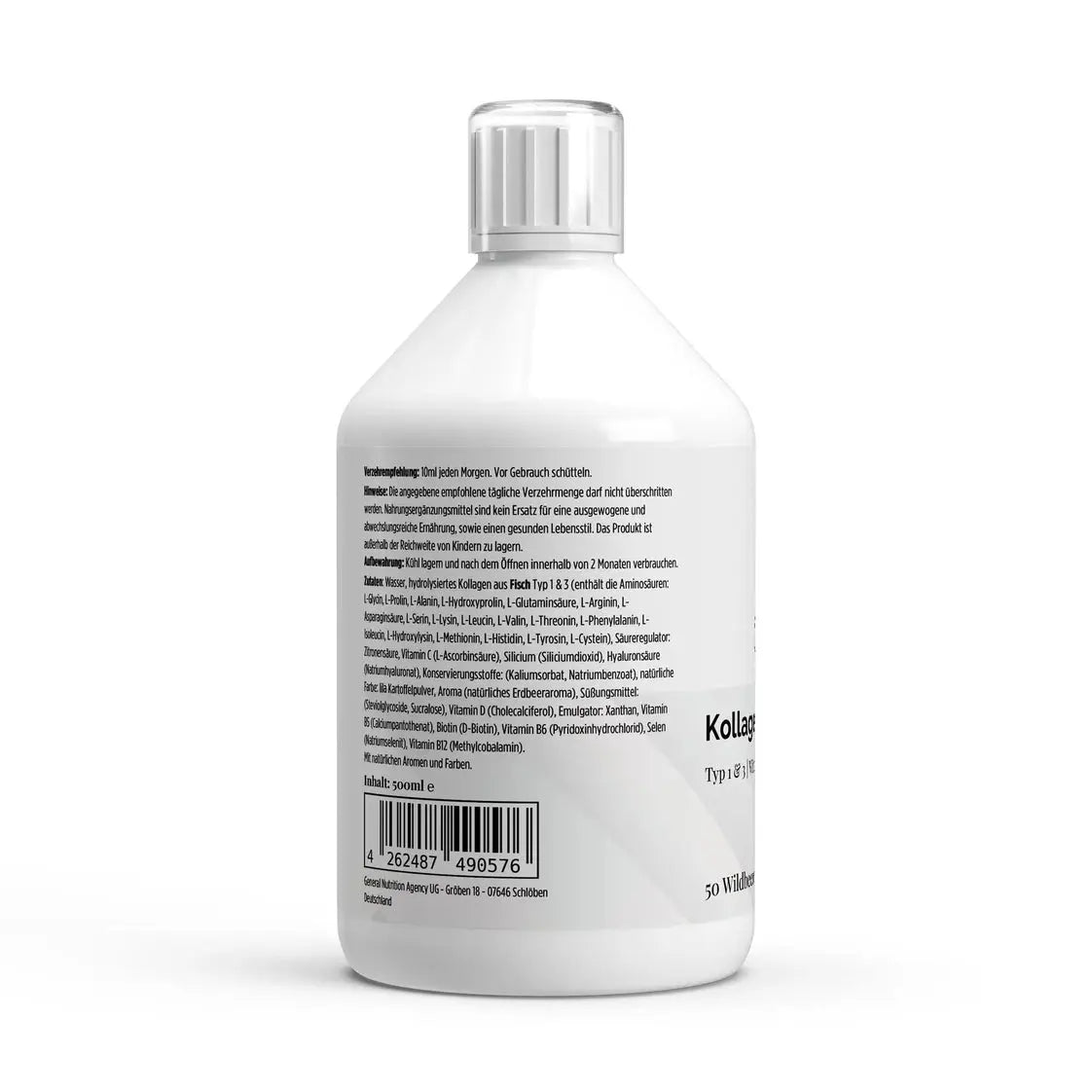 Marine Kollagen Shots Kollagen Drink Wildbeere 1500 Dalton Marine Plus flüssig 50 Shots