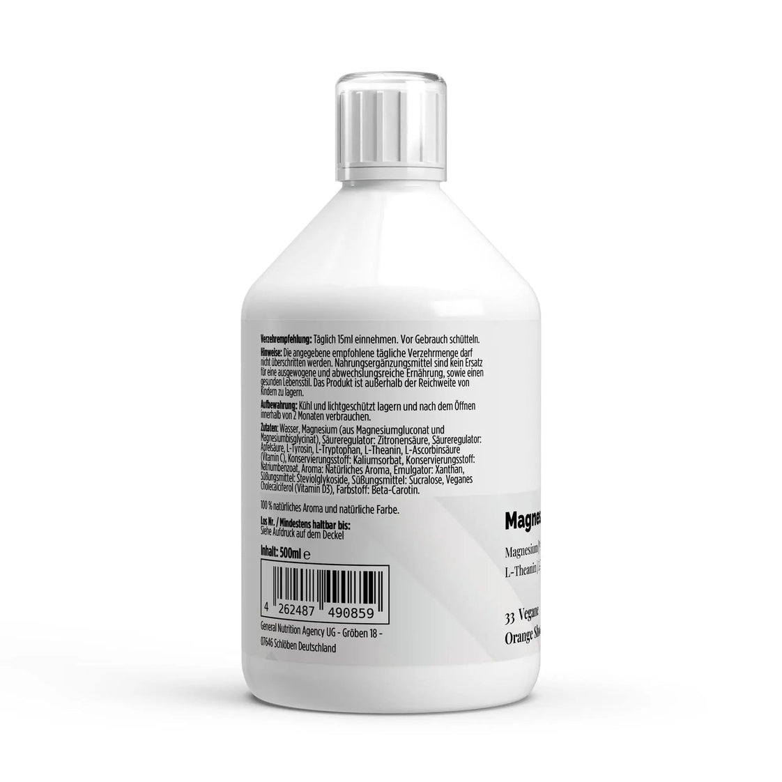 Magnesium Shots Plus flüssig Stress Schlaf Muskel Support 500ml