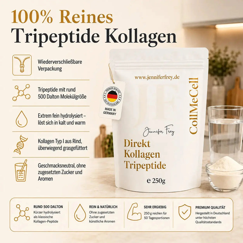 Tripeptid-Kollagen: teurer pro Kilo, günstiger pro Tag, günstiger pro Portion