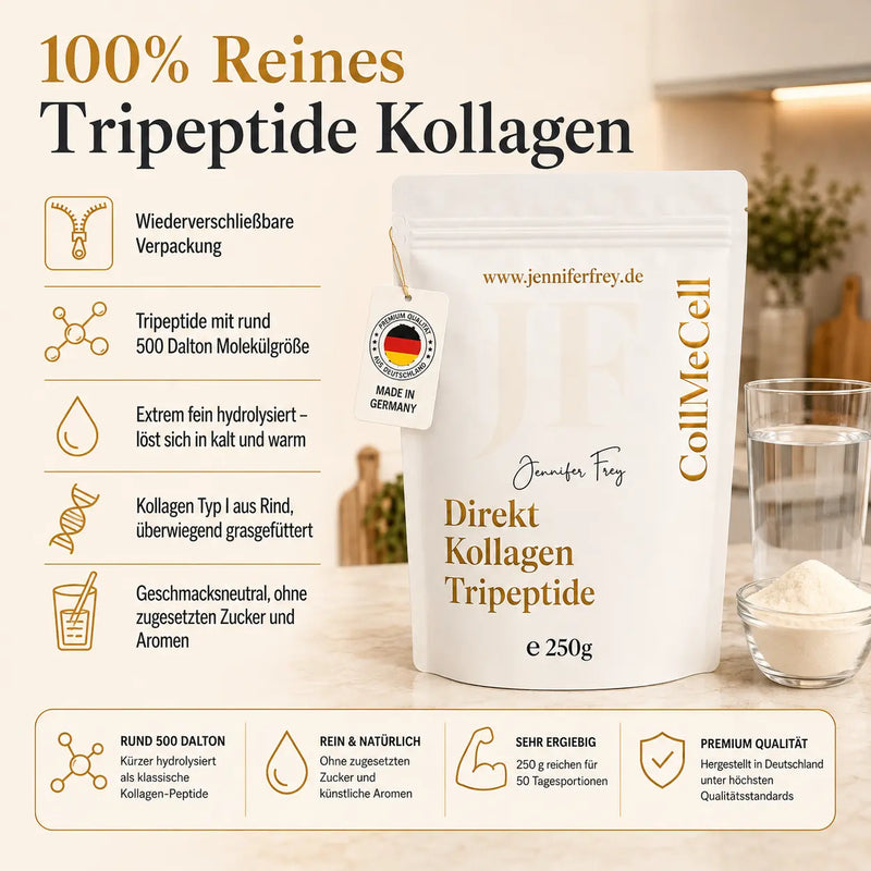Kollagen-Tripeptide: Was sie sind und warum die Molekülgröße bei Kollagen entscheidend ist Jennifer Frey