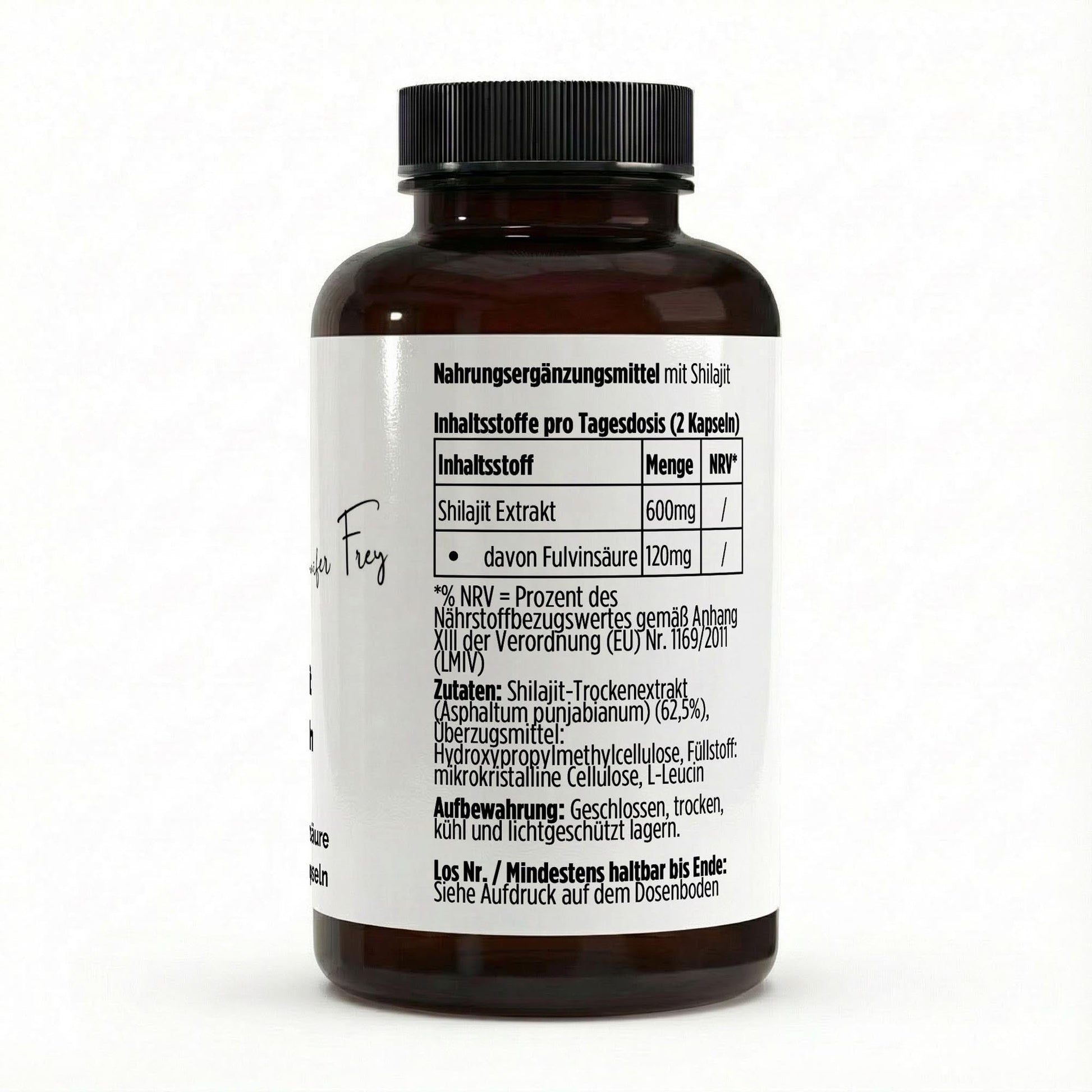 Shilajit 20% Fulvinsäure 90 vegane Kapseln Kraft und Energie 