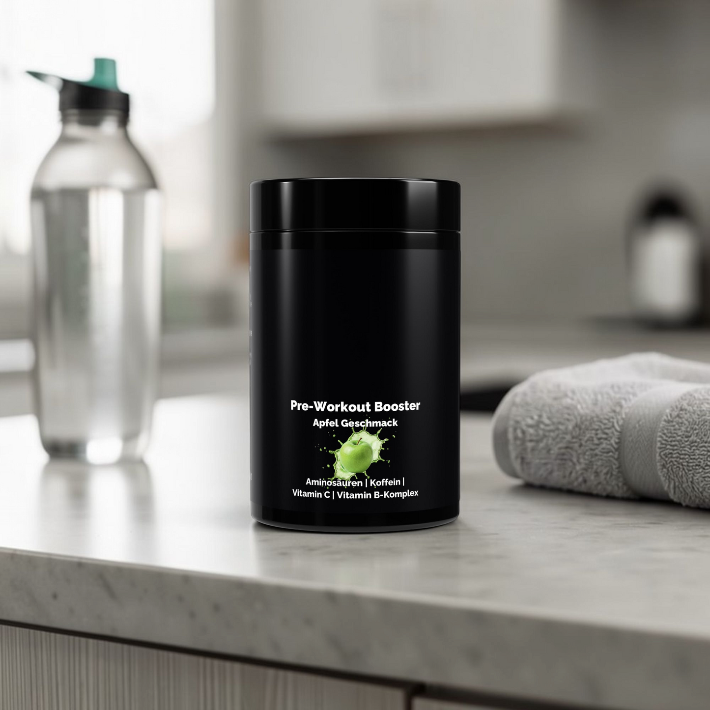 Pre Workout Pulver Apfel Geschmack für Fitness und Energie 