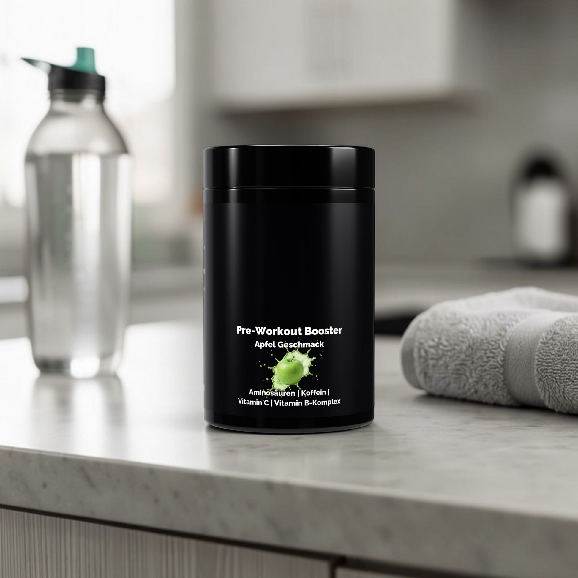 Pre Workout Pulver Apfel Geschmack für Fitness und Energie 