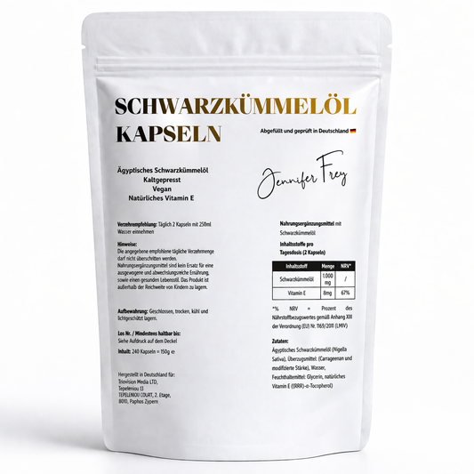 Ägyptisches Schwarzkümmelöl - 240 vegane Softgels
