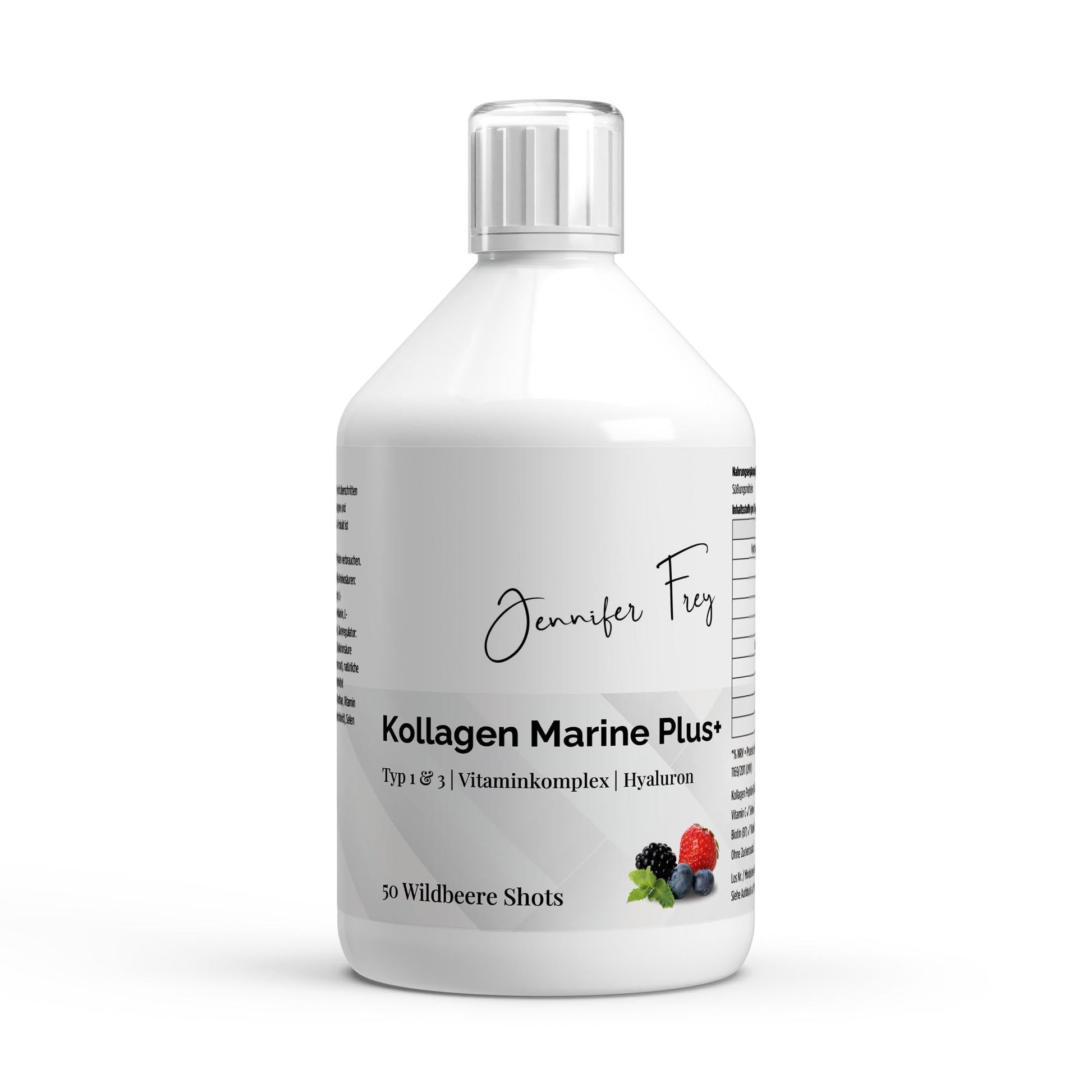 Kollagen Marine Plus 1500 Dalton Shots Wildbeere Haut Haare Nägel 