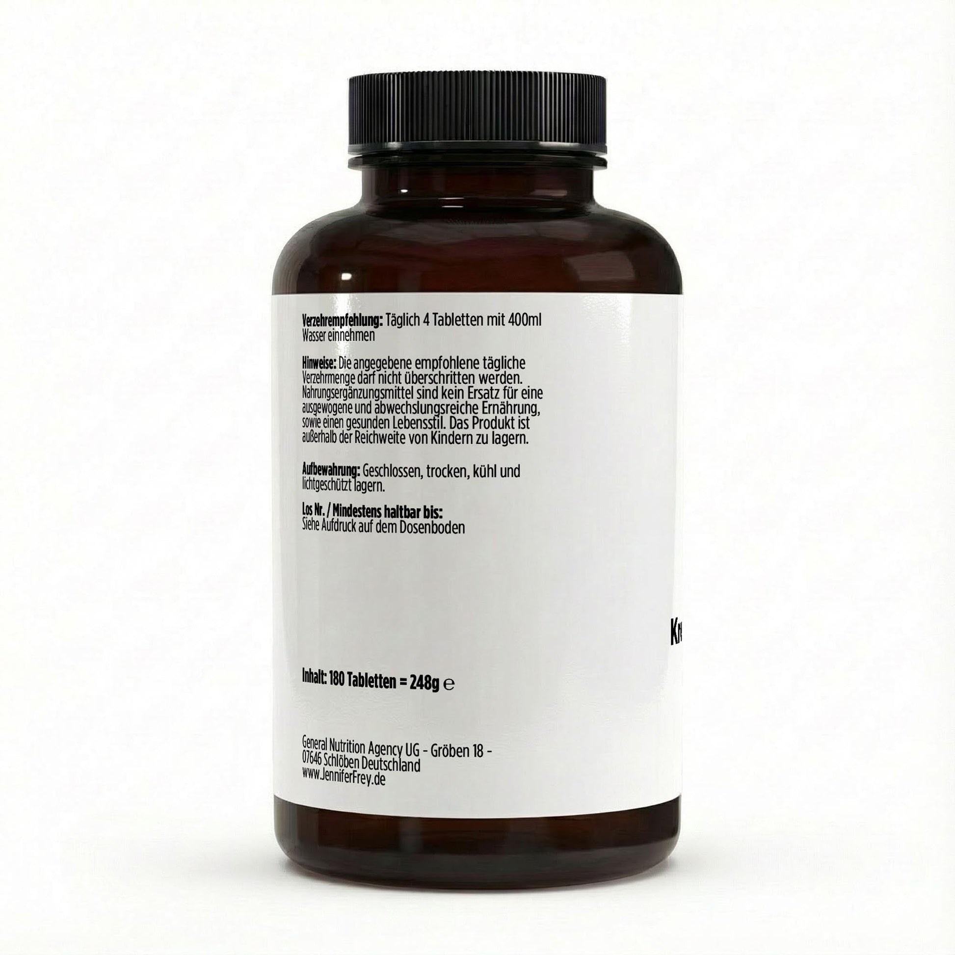 Kreatin vegane Tabletten 180 Stück für Kraft und Fitness
