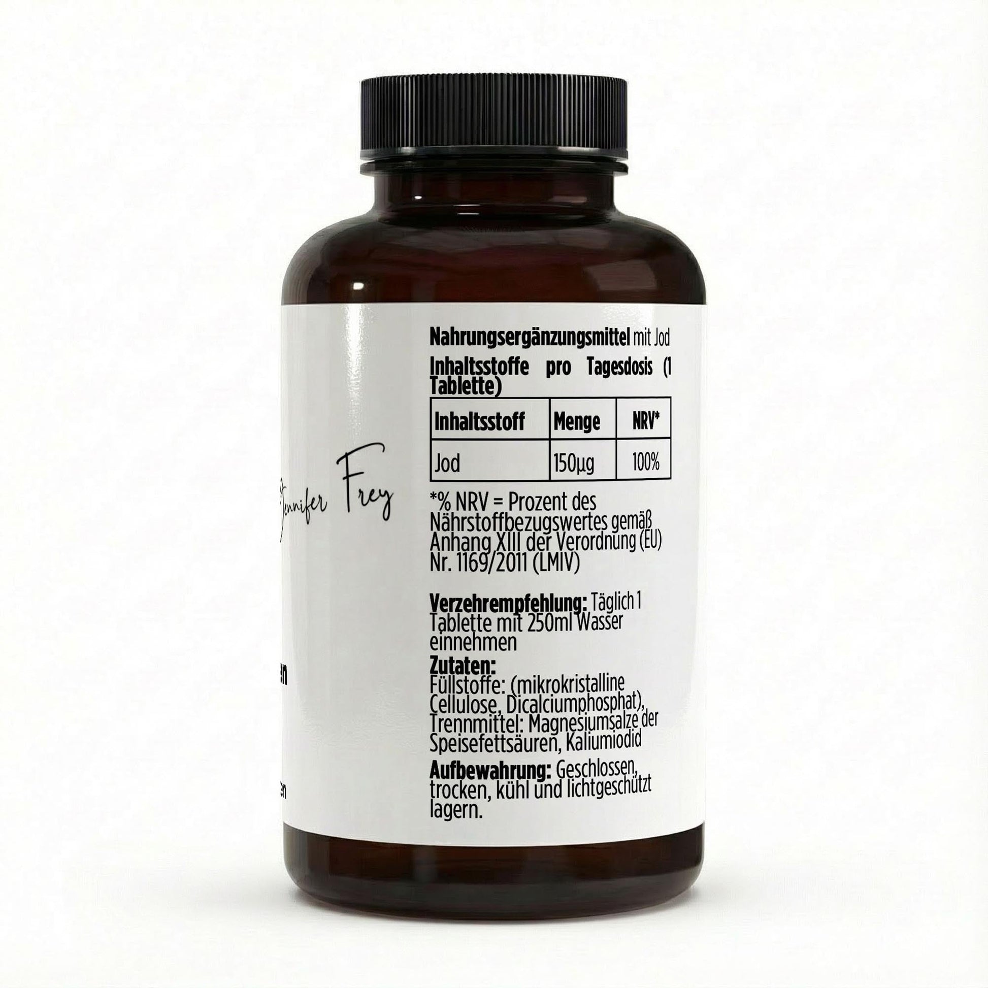 Jod Tabletten vegan 180 Stück Stoffwechsel und Vitalität Support