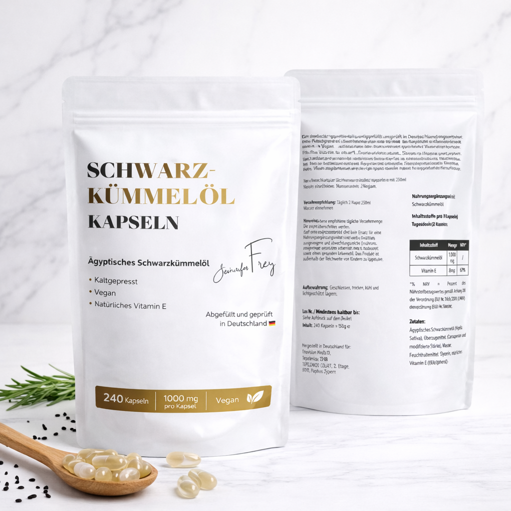 Ägyptisches Schwarzkümmelöl - 240 vegane Softgels