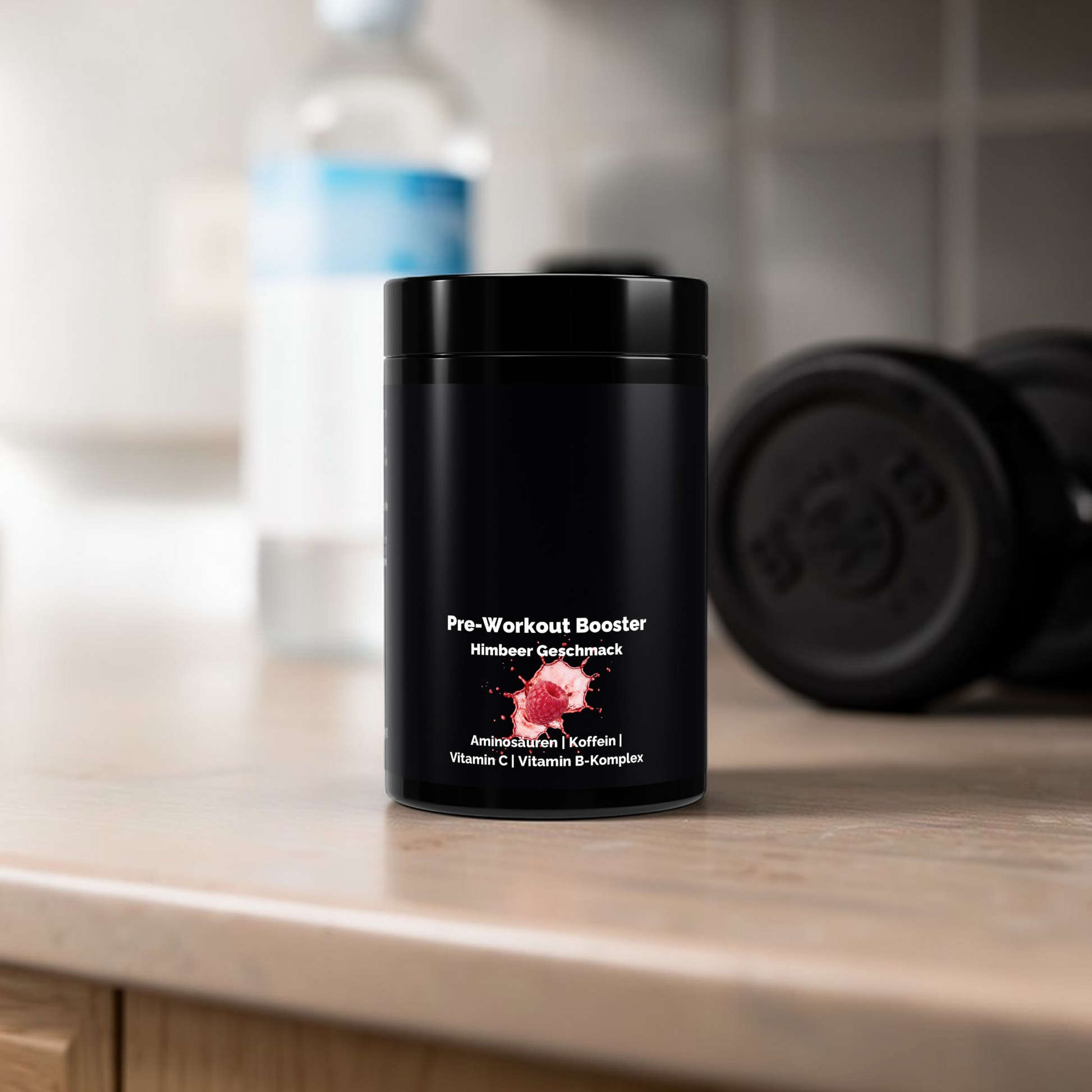 Pre Workout Pulver Himbeere für Fitness und Energie 