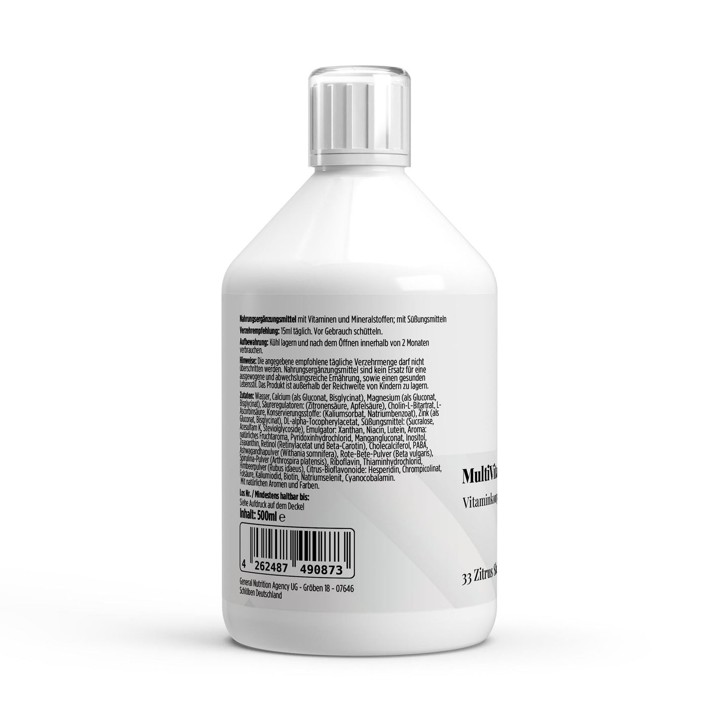Multivitamin Shots Plus tägliche Vitamine Energie Support 500ml 