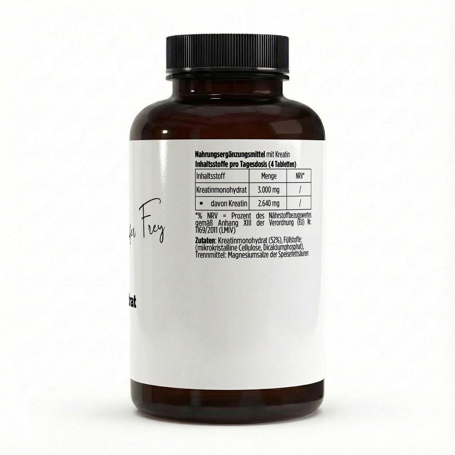Kreatin Monohydrat 180 vegane Tabletten Training Leistung Support 
