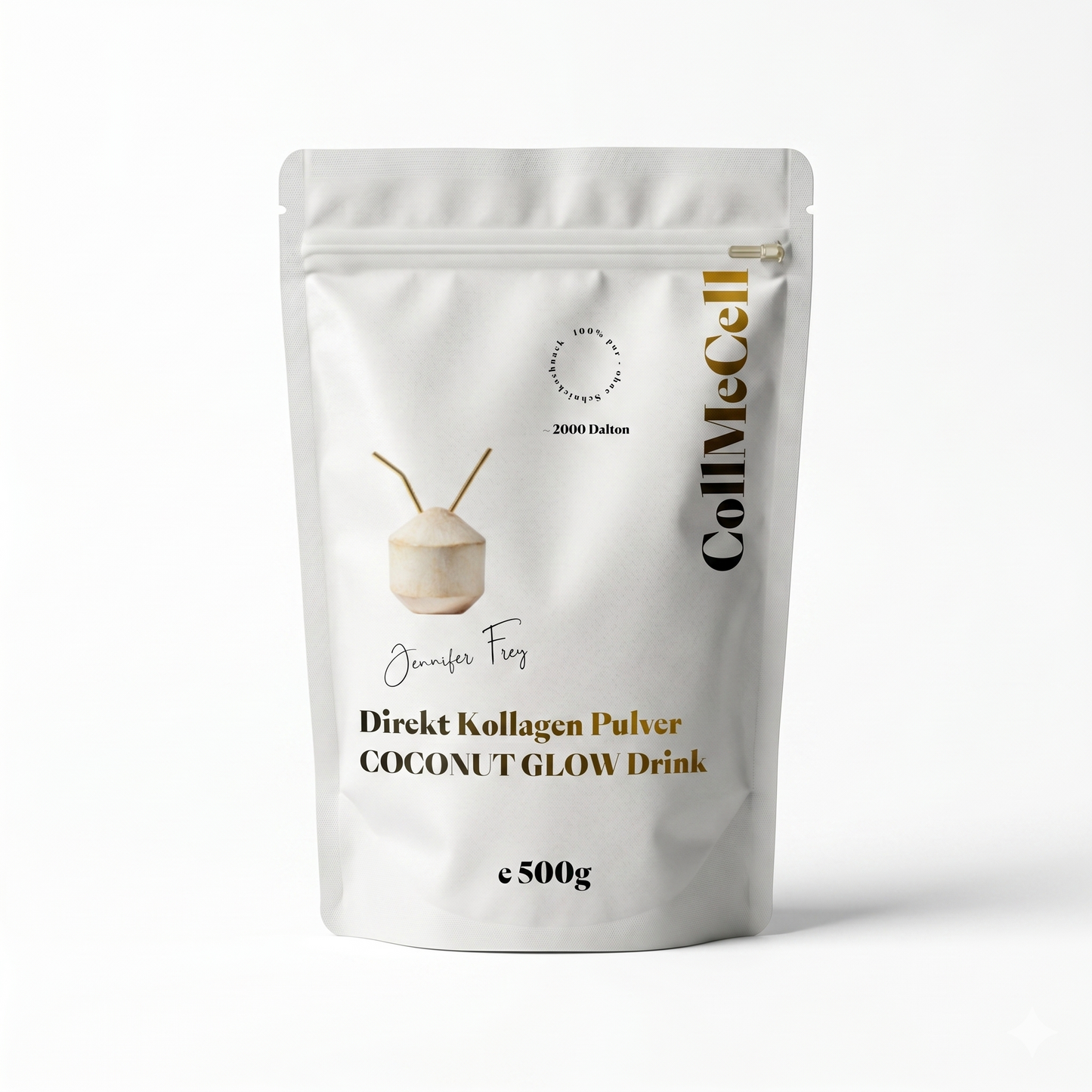 CoCoNut Glow Drink Kollagen Pulver mit Kokosnuss 500g für Haut Haare Nägel Kollagen Kokosnuss Pulver 