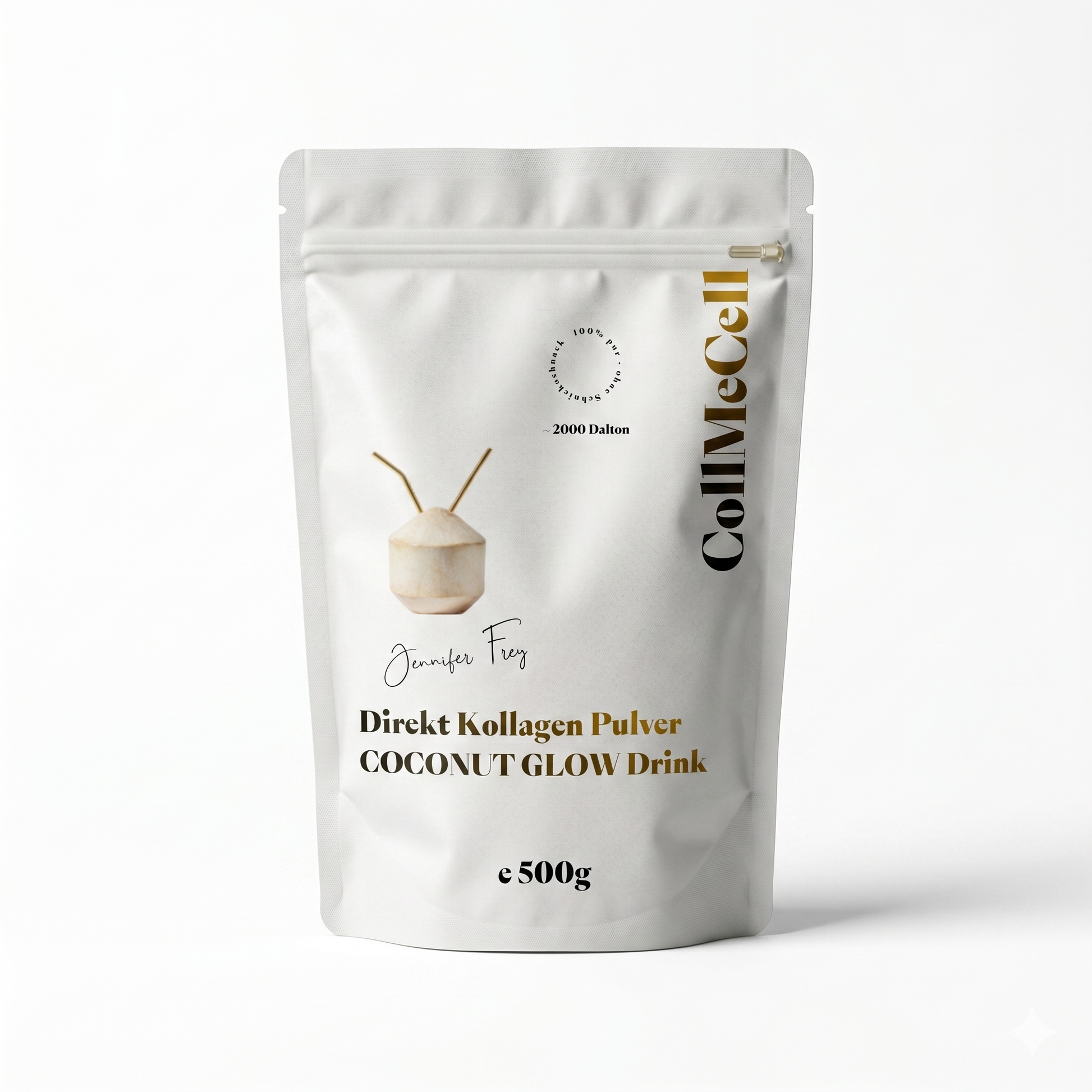 CoCoNut Glow Drink Kollagen Pulver mit Kokosnuss 500g für Haut Haare Nägel Kollagen Kokosnuss Pulver 