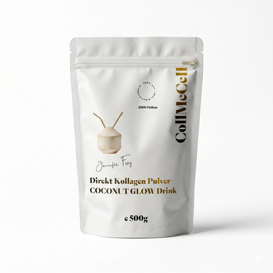 CoCoNut Glow Drink Kollagen Pulver mit Kokosnuss 500g für Haut Haare Nägel Kollagen Kokosnuss Pulver 