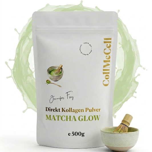 Matcha Glow Kollagen Pulver 500g Premium Qualität made in Germany