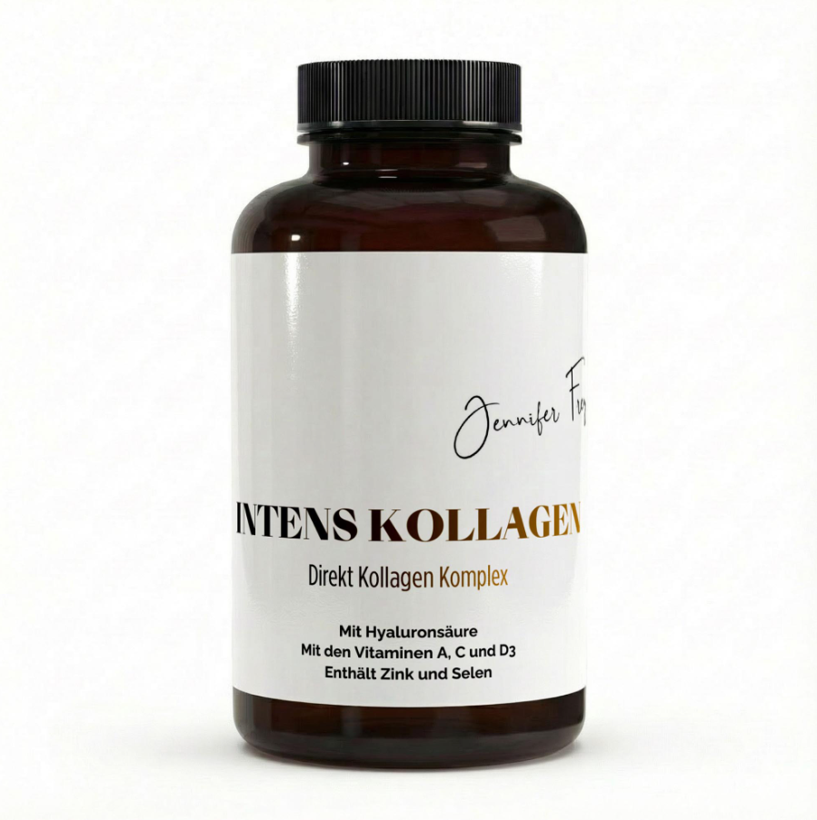 CollMeCell Intens Kollagen 180 Kapseln - Kollagen+Hyaluron+Vitamin C+Ellagsäure+Retinol