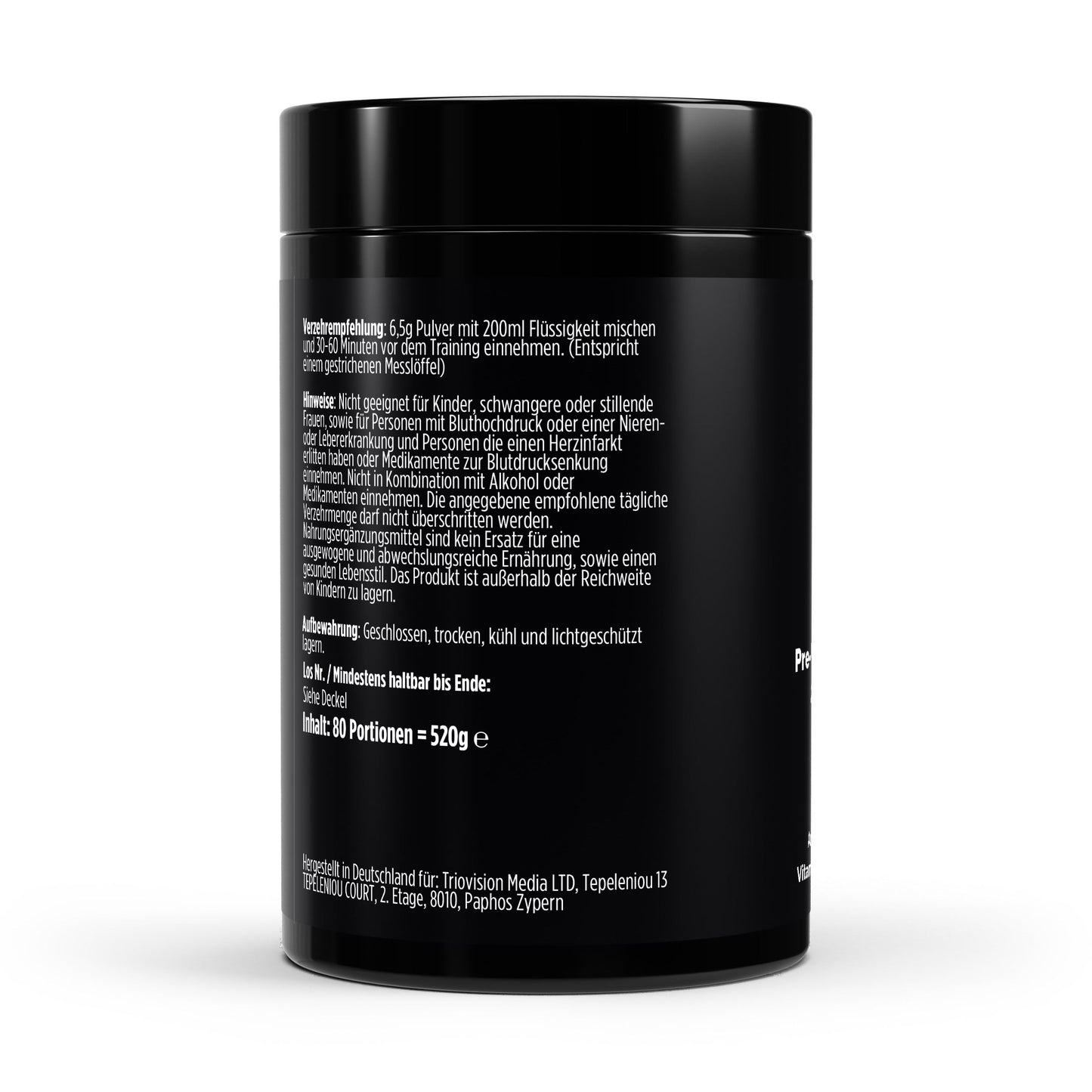 Pre Workout Apfel Booster für Kraft und Leistung im Training 