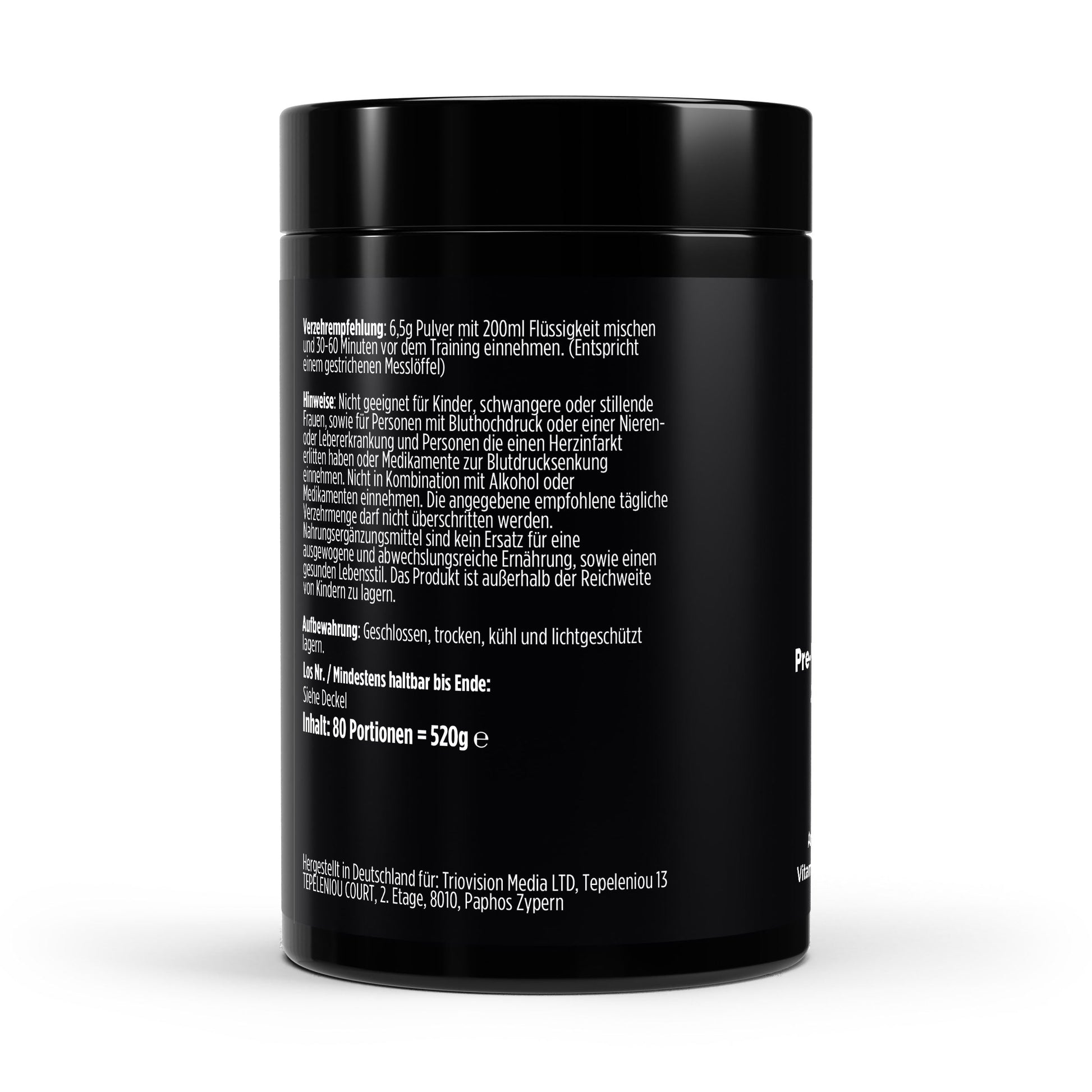 Pre Workout Apfel Booster für Kraft und Leistung im Training 