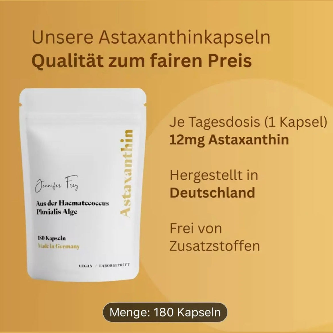 Astaxanthin 180 vegane Kapseln Astaxanthin 