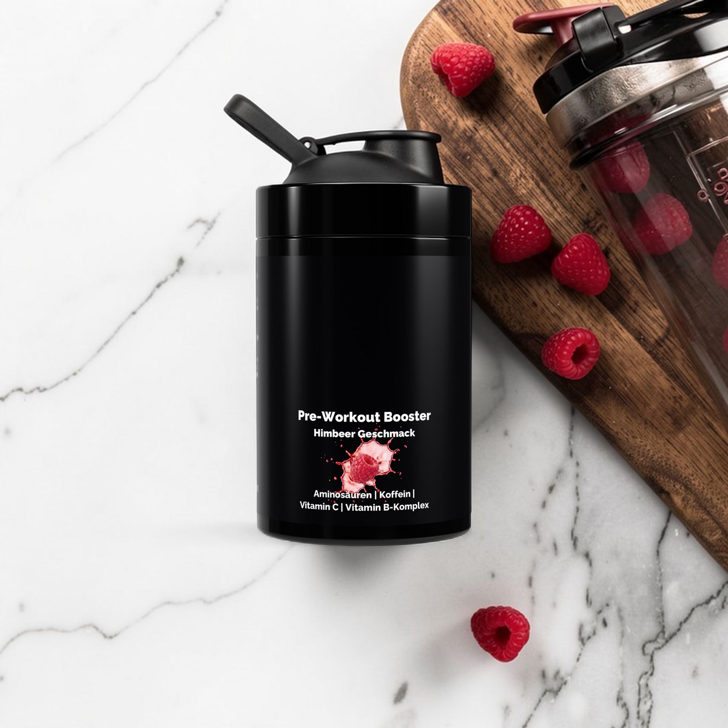 Pre Workout Booster Himbeere Geschmack intensives Training