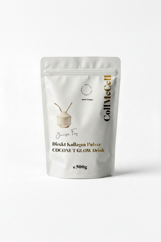 CoCoNut Glow Drink Kollagen Pulver mit Kokosnuss 500g für Haut Haare Nägel Kollagen Kokosnuss Pulver 