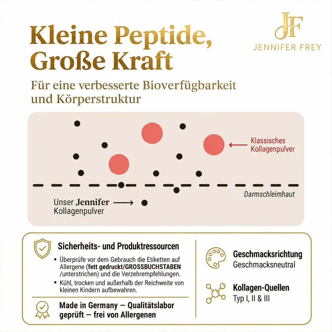 CollMeCell Direkt Kollagen Hydrolisat Peptide Pulver Grass Fed - Nahrungsergänzungsmittel