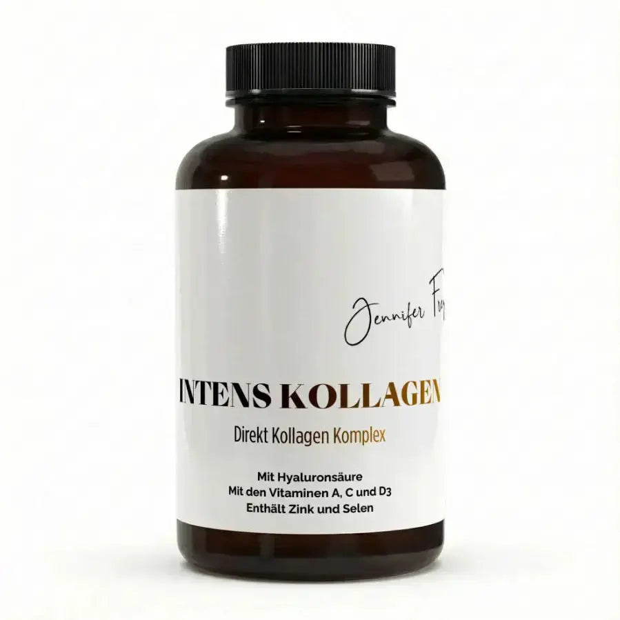CollMeCell Intens Kollagen 180 Kapseln - Kollagen + Hyaluron + Vitamin C + Ellagsäure + Retinol