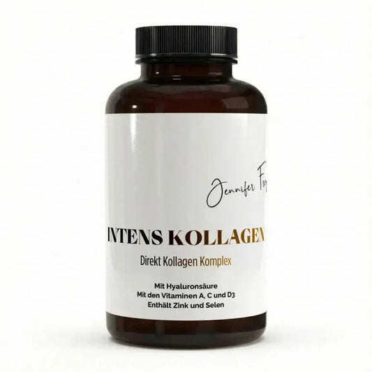 CollMeCell Intens Kollagen 180 Kapseln - Kollagen + Hyaluron + Vitamin C + Ellagsäure + Retinol