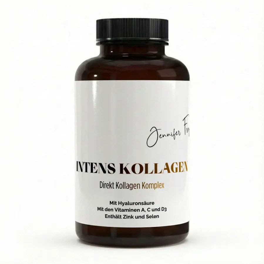 CollMeCell Intens Kollagen 180 Kapseln - Kollagen + Hyaluron + Vitamin C + Ellagsäure + Retinol