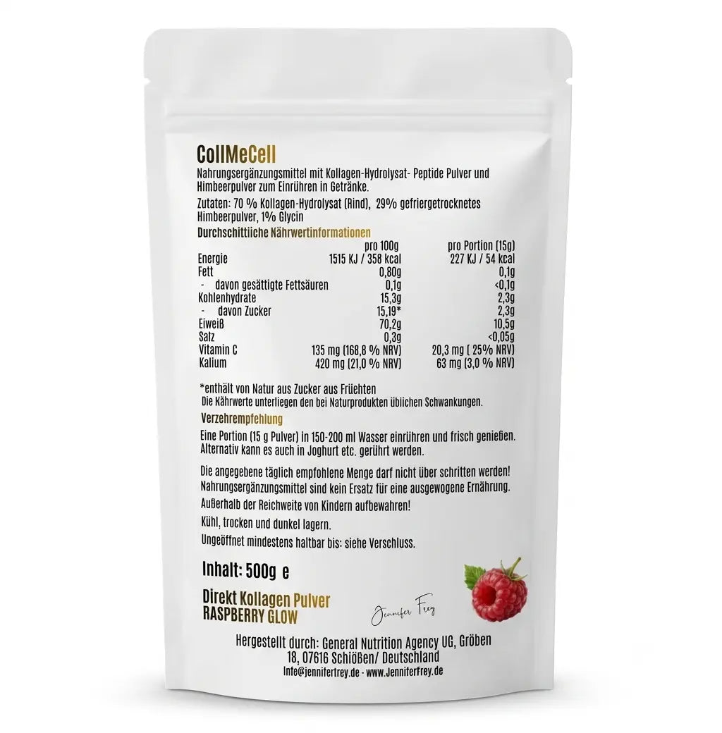 CollMeCell Kollagen-Pulver Raspberry Smoothie