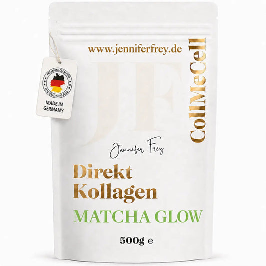CollMeCell Matcha Glow Direktes Kollagenhydrolysat Peptide Jennifer Frey