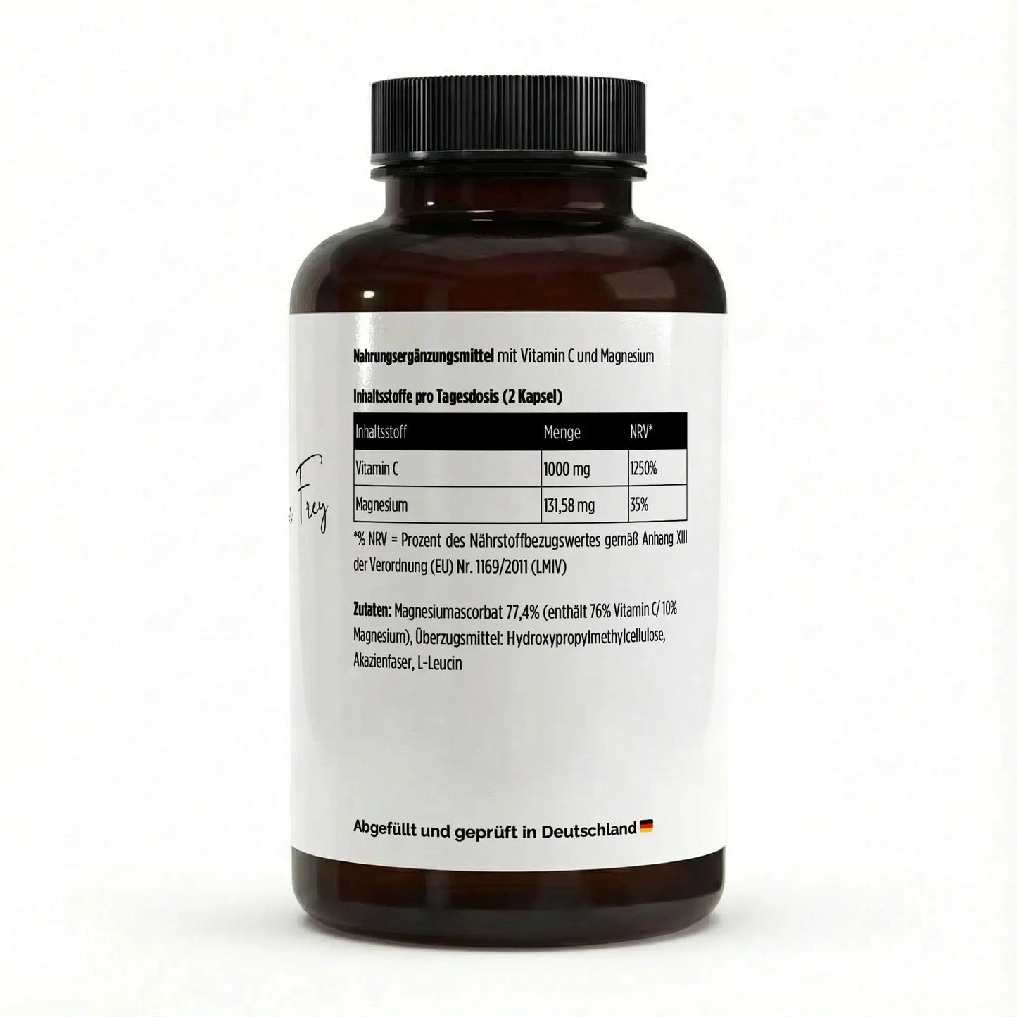 Vitamin C Magnesium 500mg Kapseln Energie Immunsystem täglich Gepuffertes 