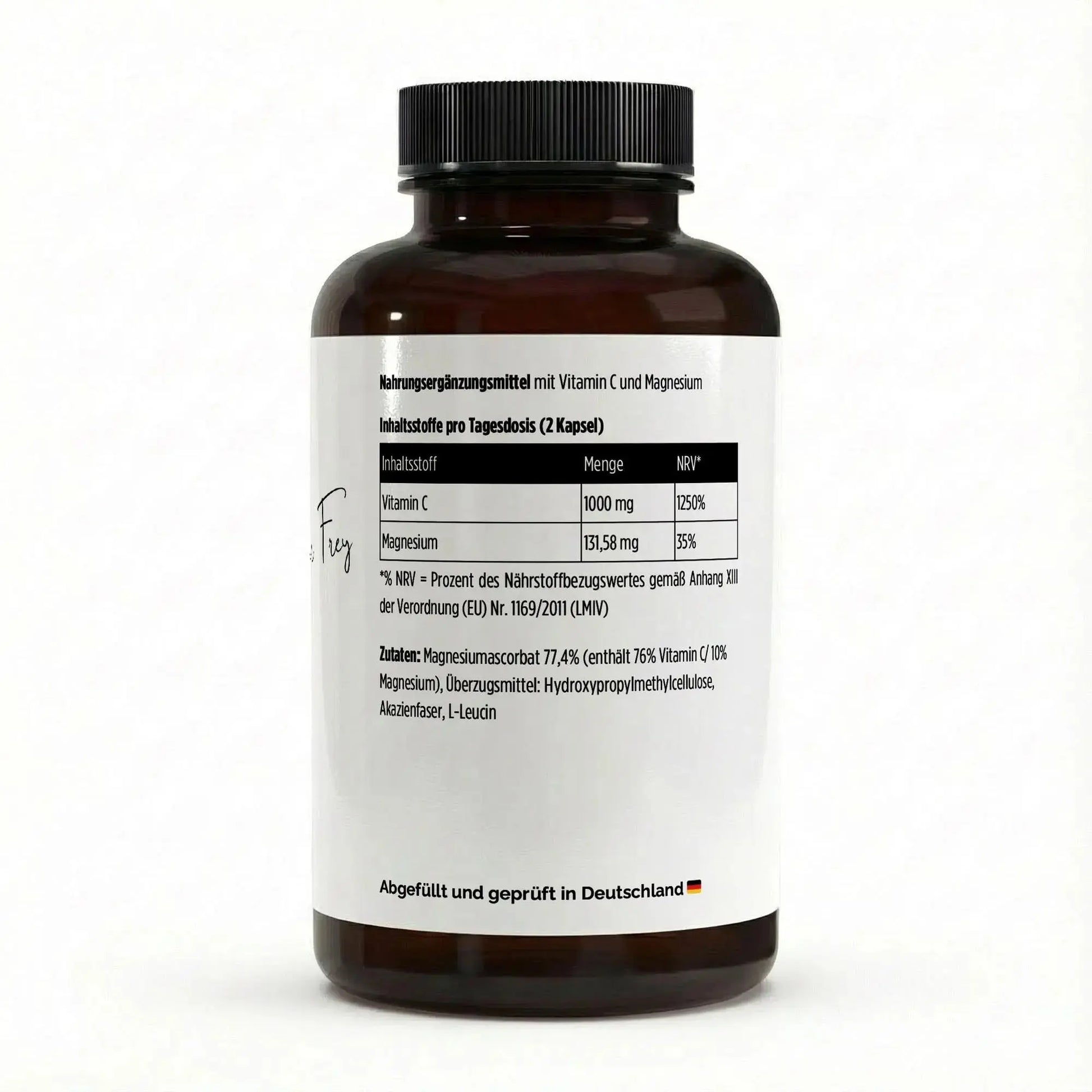 Vitamin C Magnesium 500mg Kapseln Energie Immunsystem täglich Gepuffertes 