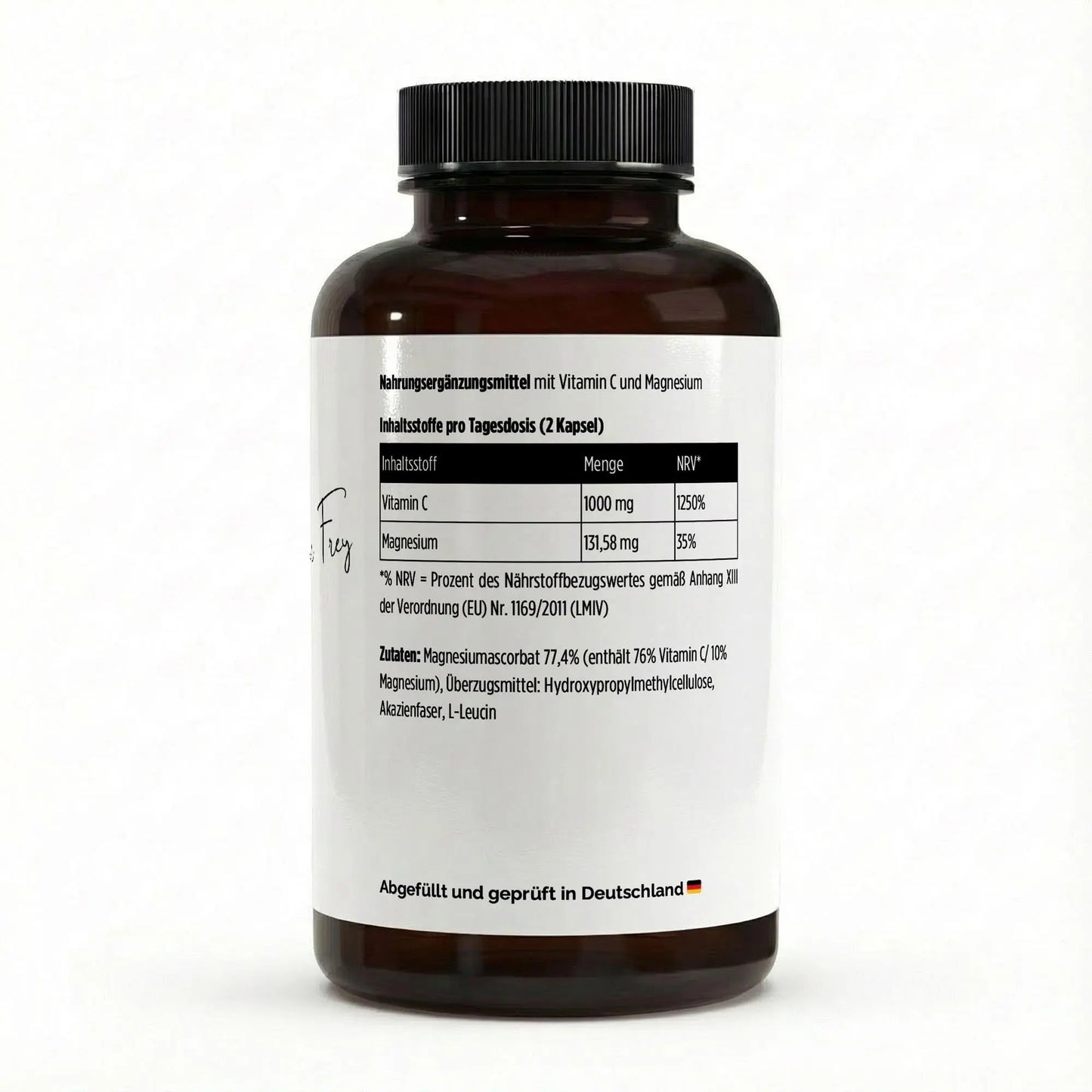 Vitamin C Magnesium 500mg Kapseln Energie Immunsystem täglich Gepuffertes 