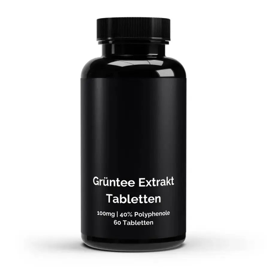 Grüntee Extrakt Kapseln mit 40% Polyphenolen, vegan und ohne Zusatzstoffe, Made in Germany