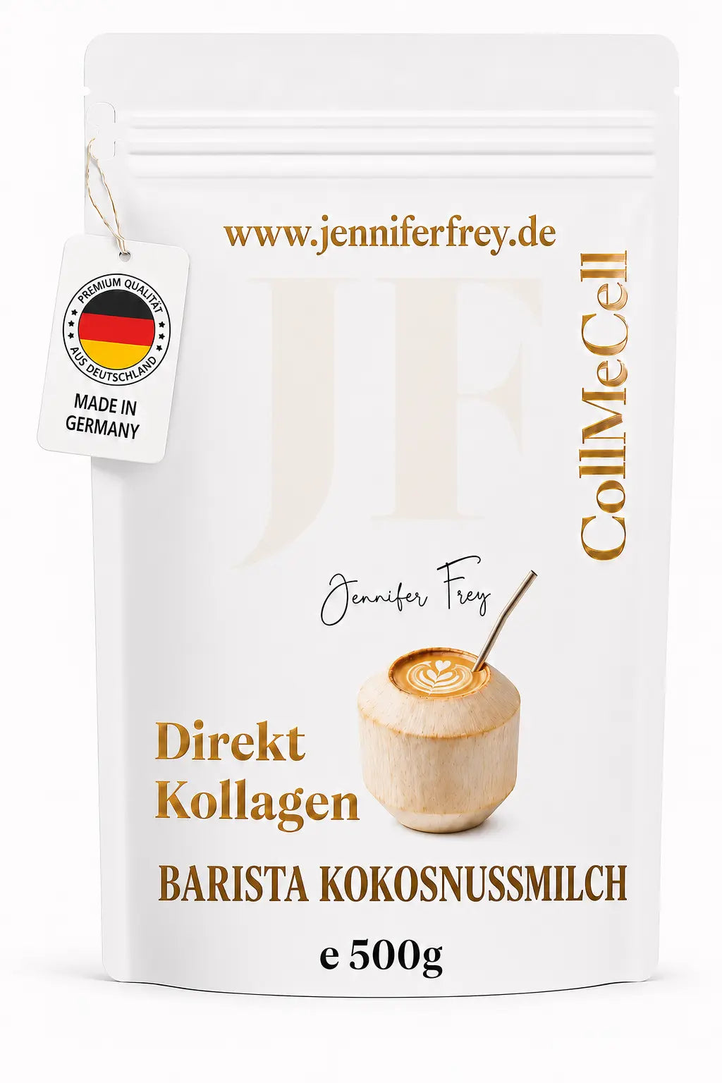 Kokos-Barista-Creamer Pulver mit Kollagen für cremigen Kaffee und tropische Kokosnote