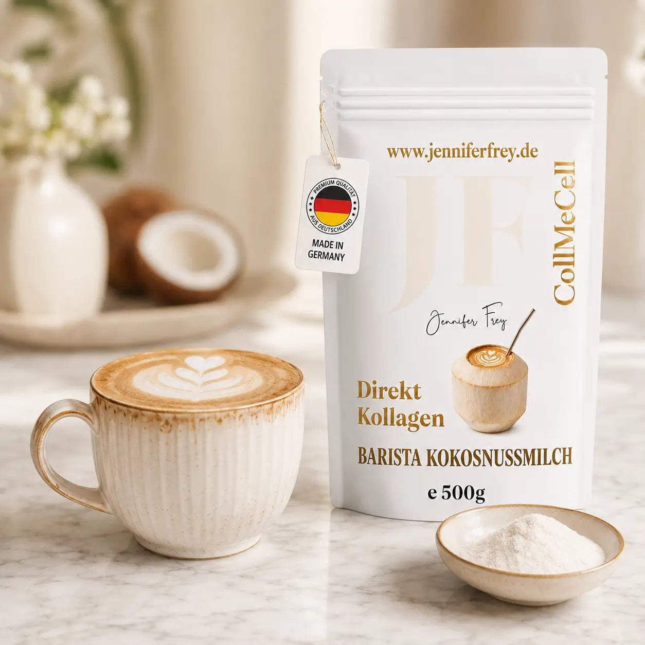 Kokos-Barista-Creamer – Collagen Coffee Creamer Kokos mit Kollagen - Nahrungsergänzungsmittel