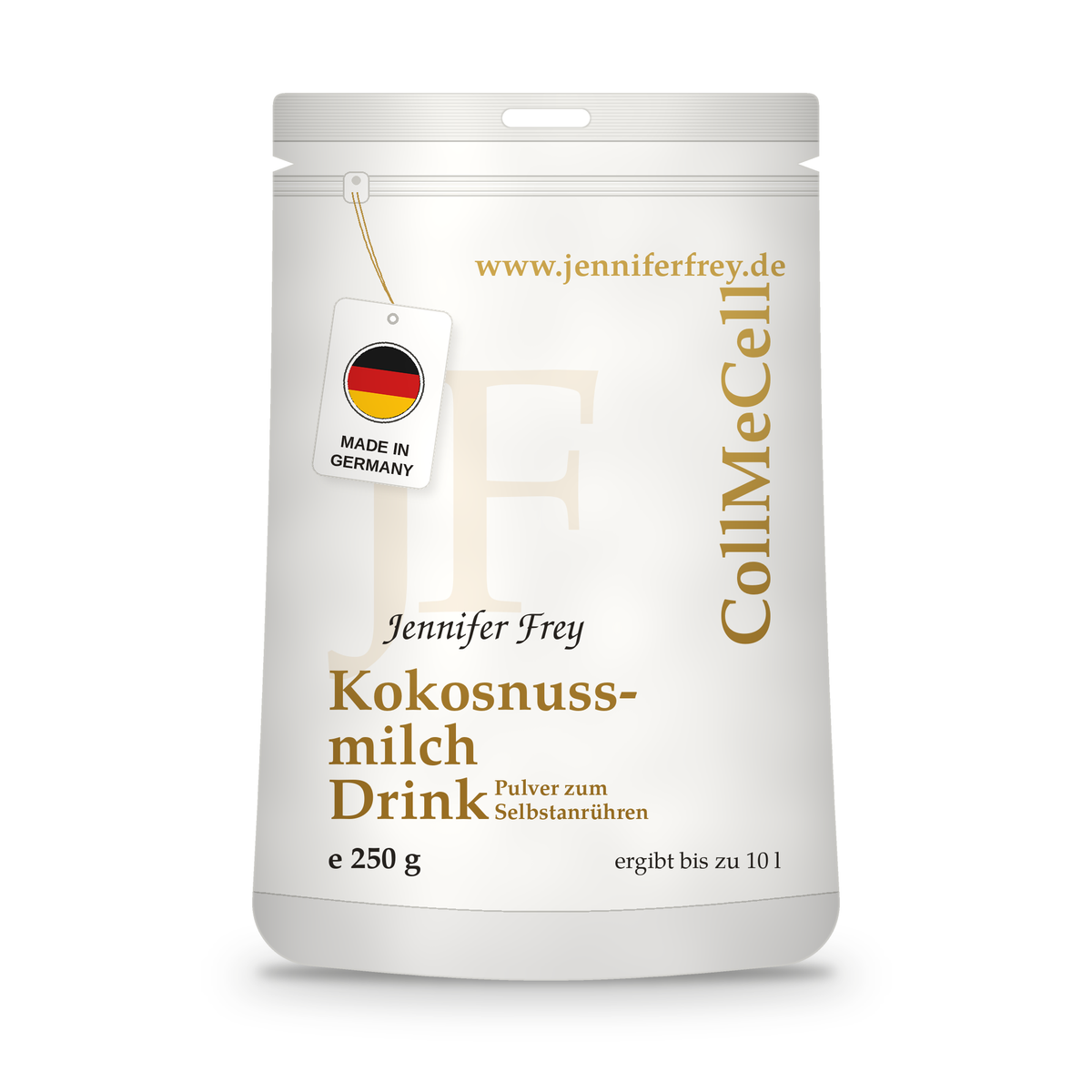 CollMeCell Kokosnussmilch Drink Pulver – 250 g (für 10 Liter) CollMeCell