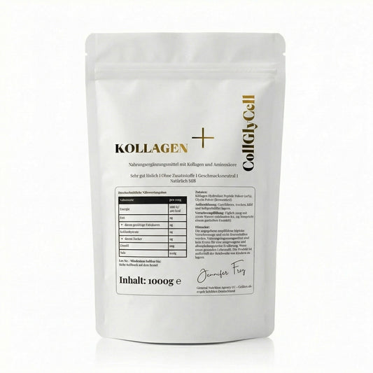 Kollagen + Glycin Pulver 1000g – Natürlich Süß Ohne Zucker | Jennifer Frey