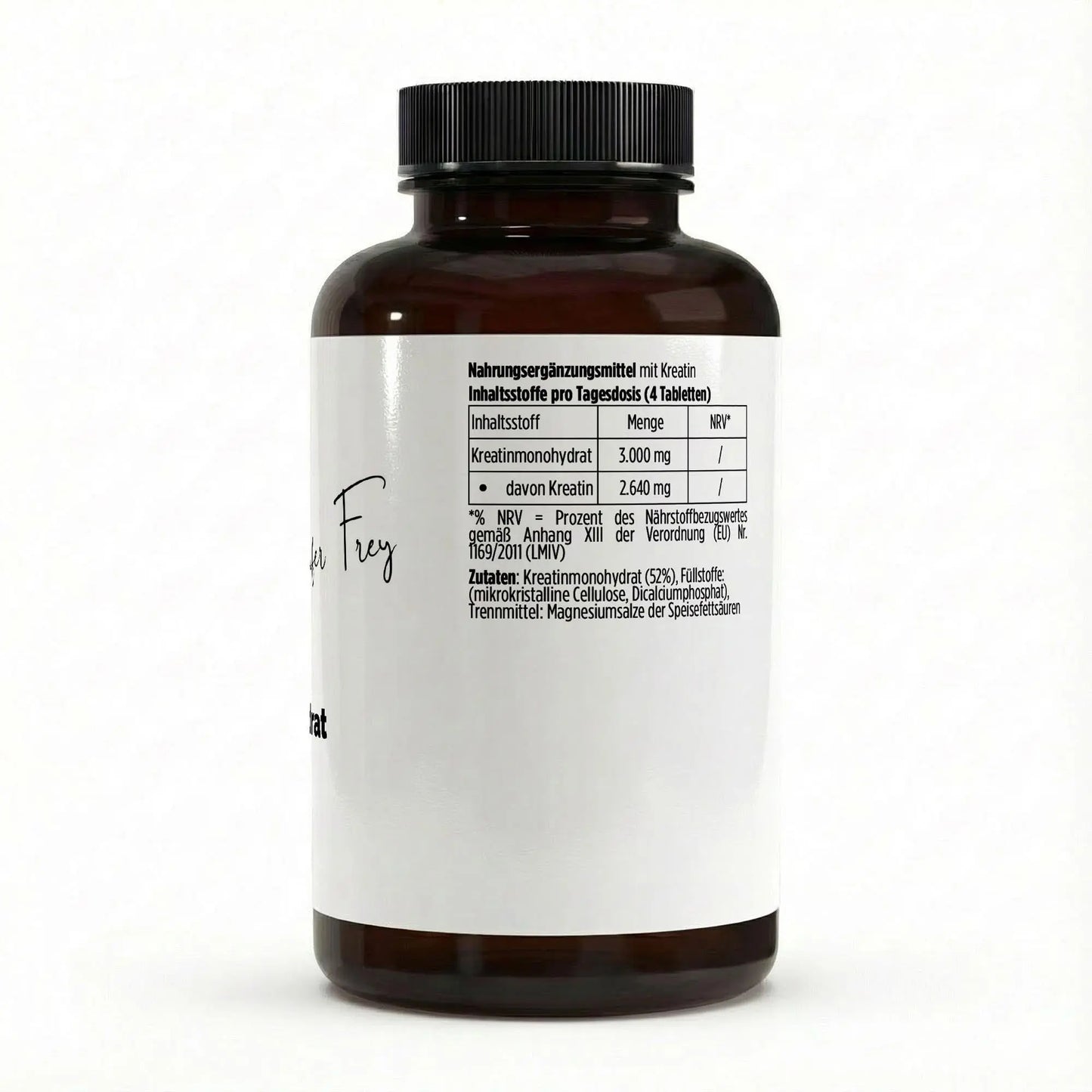 Kreatin Monohydrat 180 vegane Tabletten Training Leistung Support 