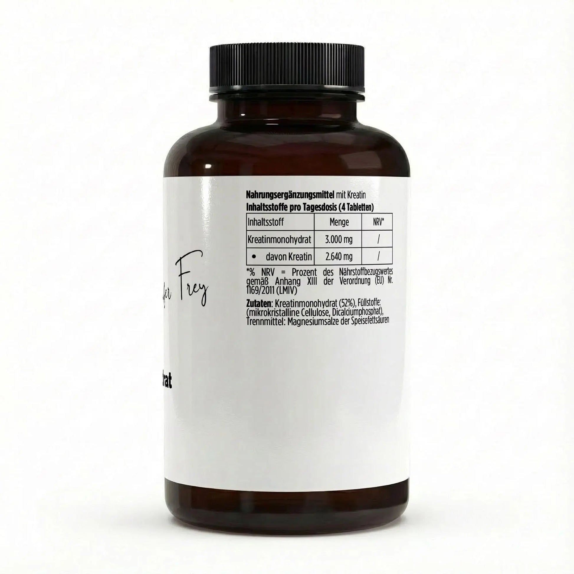 Kreatin Monohydrat 180 vegane Tabletten Training Leistung Support 