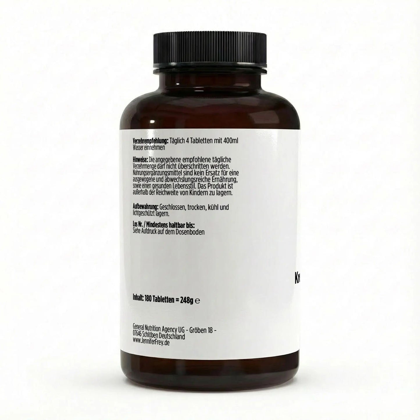 Kreatin vegane Tabletten 180 Stück für Kraft und Fitness