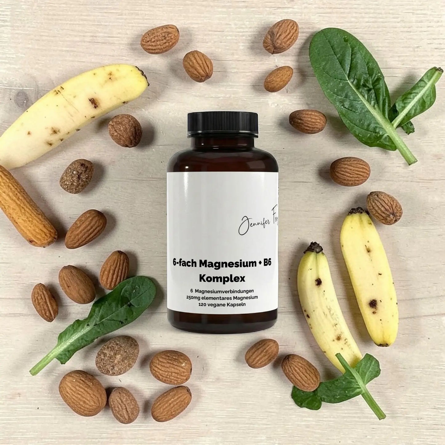 Magnesium 6fach Komplex B6 120 Kapseln Muskeln Nerven Support 
