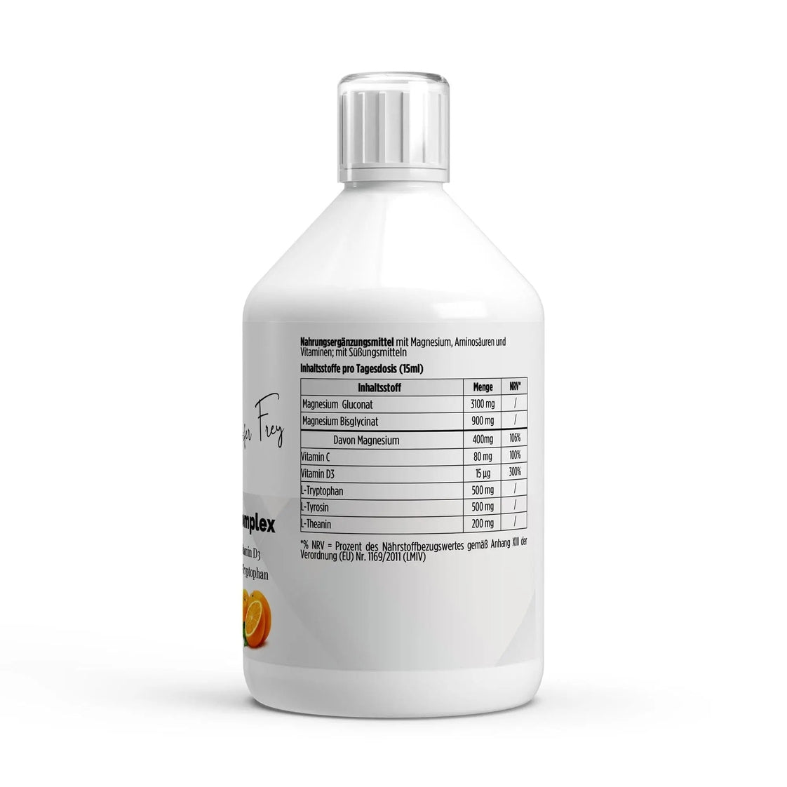 Magnesium Komplex Drink Shots Energie Entspannung 500ml