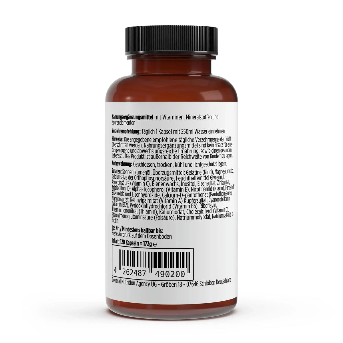 Multivitamin Mineral Komplex 120 Softgels Vitamine und Mineralien
